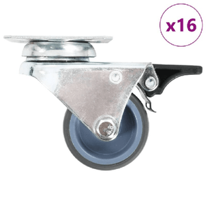 VidaXL Ruote Girevoli Gemellate 16 pz 50 mm