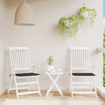 VidaXL Cuscini per Sedia 2 pz Neri 40x40x3 cm in Tessuto Oxford