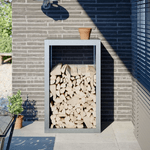 VidaXL Rastrelliera per Legna 60x40x100 cm in Acciaio Zincato
