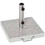 Outsunny Supporto Base Per Ombrellone da Giardino in Marmo 29kg, 42x42x36cm