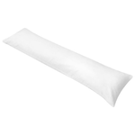 VidaXL Cuscino Lungo con Traversina Laterale 40x145 cm Bianco