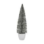Krist+ Albero di Natale Grande 10 x 38 x 10 cm Argentato Bianco Plastica
