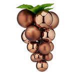 Krist+ Palla di Natale Uva Piccolo Marrone Plastica 14 x 14 x 25 cm