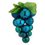 Krist+ Palla di Natale Uva Piccolo Azzurro Plastica 14 x 14 x 25 cm