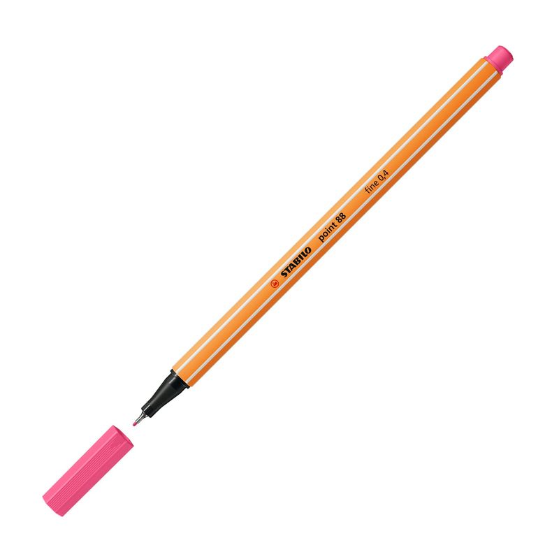 Punto-di-stabolo-88-Marker-di-punta-in-fibra-fine---04-mm-Storm---inchiostro-a-base-d-acqua---colore-rosa-chiaro