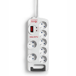 Salicru-Regleta-SPS-SAFE-7-Protectores-Electricos-Activos-de-Ultima-Generacion---7-Tomas-Schuko---Color-Blanco