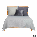 Gift Decor Trapunta 240 x 260 cm Geometrico Grigio (4 Unità)