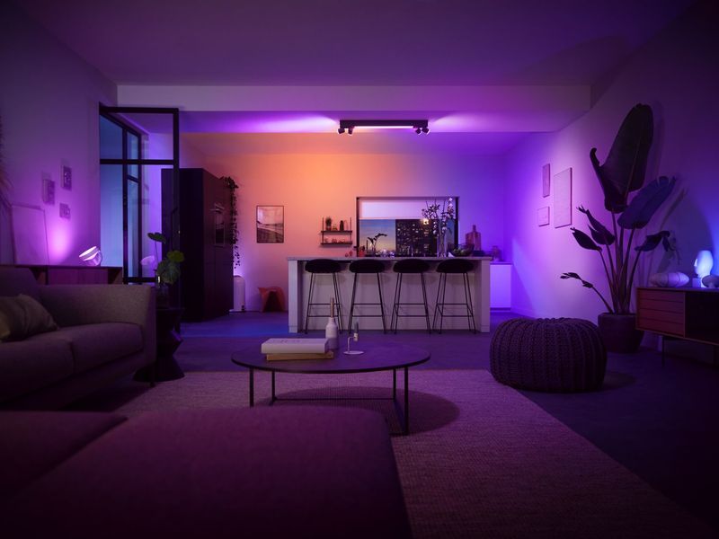 Philips-Hue-White-and-Color-ambiance-Centris-Plafoniera-Smart--4-punti-luce-GU10---LED-Integrato--Nera-in-Alluminio