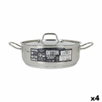 Quttin Casseruola con coperchio Quttin Hotel Acciaio Ø 26 x 9 cm (4 Unità)