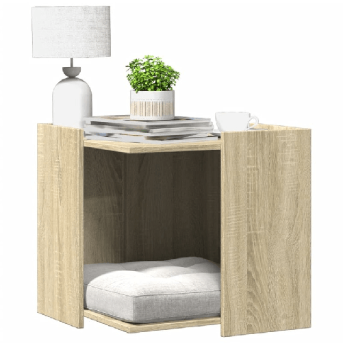 VidaXL Recinto Lettiera Gatti Rovere Sonoma 53x53x51 cm in Truciolato