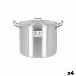 BigBuy Cooking Pentola con Coperchio Alluminio 33 x 28 x 24 cm (4 Unità)