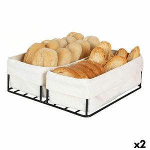 Viejo Valle Portapane Viejo Valle 2 Cesti 100 % cotone 24 x 23 x 7 cm (2 Unità)
