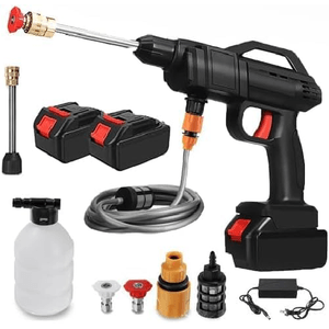MF artSHOP  Pistola Idropulitrice Wireless con Getto Regolabile 2 Batterie 48V Ricaricabile 8000mAh