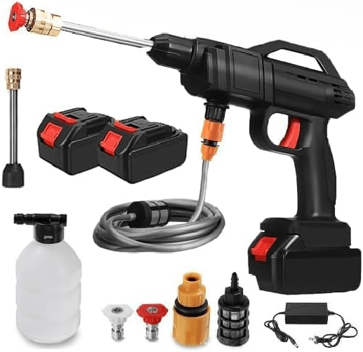 MF artSHOP  Pistola Idropulitrice Wireless con Getto Regolabile 2 Batterie 48V Ricaricabile 8000mAh