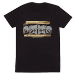 The Mandalorian Maglia a Maniche Corte The Mandalorian Row of Helmets Nero Unisex