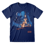 Star Wars Maglia a Maniche Corte Unisex Star Wars New Hope Vintage Nero