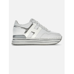 HOGAN SCARPE SNEAKERS DONNA HOGAN MIDI H483 HXW4830CB80R1M0351 PELLE ARGENTO ORIGINAL
