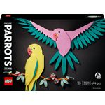 LEGO Art 31211 Collezione Animali – Pappagalli Ara, Decorazione da Parete per Casa