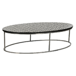 Home ESPRIT Tavolino da Caffè Home ESPRIT Nero Avorio 150 x 80 x 40 cm