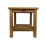 Tempo Style - Tavolo Quadrato 50×50 cm da Giardino in Teak Sal