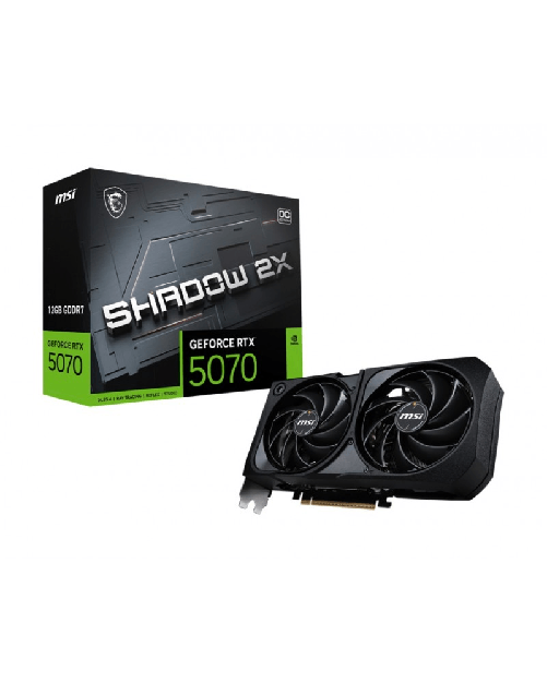 MSI Microstar  MSI GeForce RTX 5070 12G Shadow 2X OC 12GB GDDR7 DLSS4 1*HDMI/3*DisplayPort PCi Ex 5.0 16x
