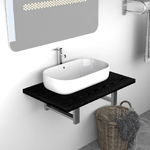 VidaXL Mobile da Bagno Nero 60x40x16,3 cm