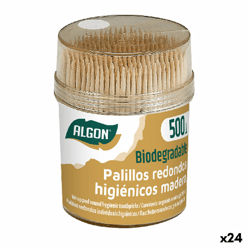 Algon Stuzzicadenti Algon Set 500 Pezzi (24 Unità)