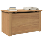 VidaXL Cesta con Coperchio Panama 79x42x46 cm Legno Massello di Pino