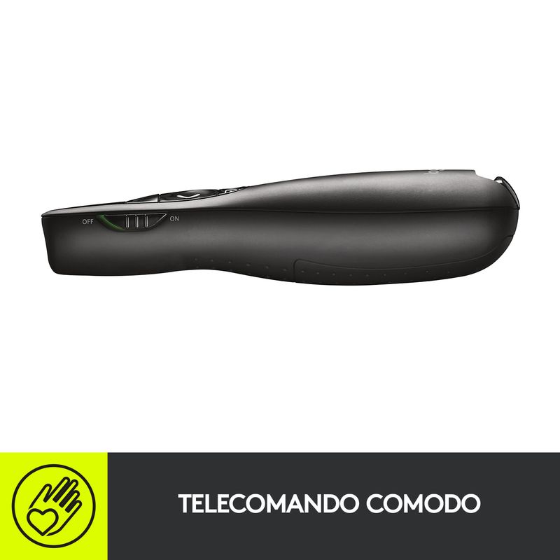 Logitech-R400-puntatore-wireless-RF-Nero