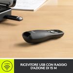 Logitech-R400-puntatore-wireless-RF-Nero