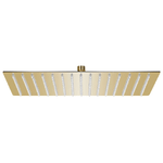VidaXL Testa Doccia a Pioggia Acciaio Inox 40x30 cm Rettangolare Oro