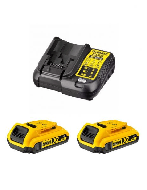Dewalt power set (2 x 18v 2,0 ah + dcb107) 0660989127459