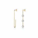 Rosefield Orecchini Donna Rosefield JALPEG-J182 Acciaio inossidabile 2 cm