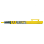 Pennarello Pilot V-Light - Punta a scalpello da 360 mm - Linea da 330 mm - Colore giallo