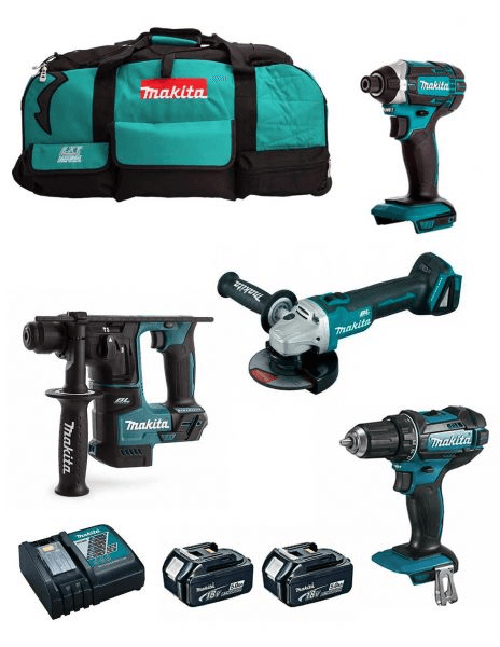 Makita kit mk401 (ddf482 + dhr171 + dga504 +.. 8435587916338