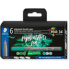 Staedtler-371-Confezione-da-6-Pennarelli-con-Punta-Morbida---Colori-Vividi-e-Brillanti---Non-Ingiallisce-nel-Tempo---Nuo