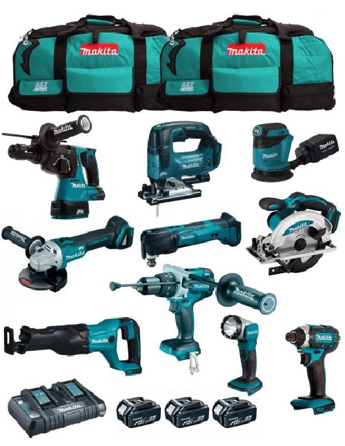 Makita kit mk1002 (dhp481+ dhr243+ dga504+.. 8435587916482