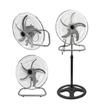 TrAdE Shop Traesio  Ventilatore 3in1 A Piantana Tavolo Muro 50cm 65 Watt Con 5 Pale 3 Velocità 6057002ml -