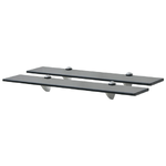 VidaXL Mensole Galleggianti 2 pz in Vetro 60x10 cm 8 mm