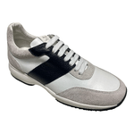 POLLINI SCARPE SNEAKERS UOMO POLLINI MIX SB1504XX1I99999B PELLE BIANCO ORIGINALE AI