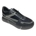 POLLINI SCARPE SNEAKERS UOMO POLLINI INS SB1503XX1H99999D PELLE NERO ORIGINALE AI
