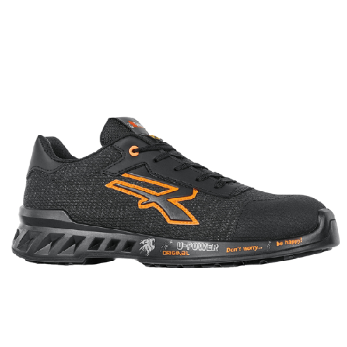 U-Power Calzatura di sicurezza Bruce - S1P SRC ESD RedLeve - numero 36 - nero/arancione - U-Power