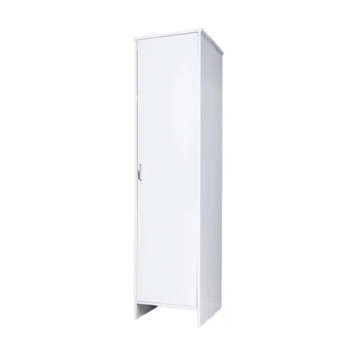 BricoShop24 Mobile Bagno a Colonna in PVC Bianco 46,5x49x182 cm Lavanderia
