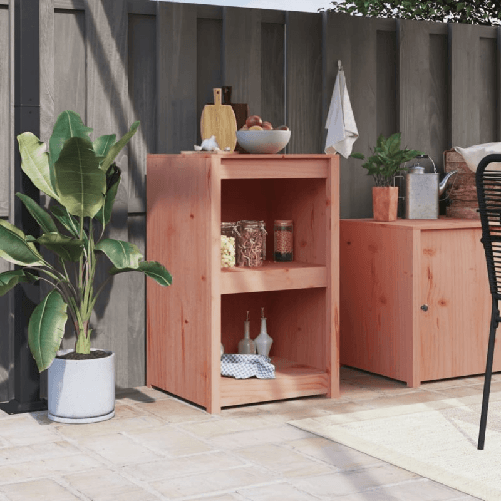 VidaXL Mobile da Cucina da Esterno 55x55x92 cm Legno Massello di Douglas