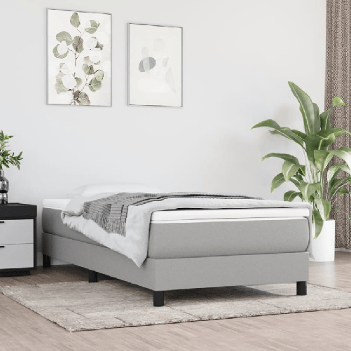 VidaXL Materasso a Molle Insacchettate Grigio Chiaro 90x200x20 cm