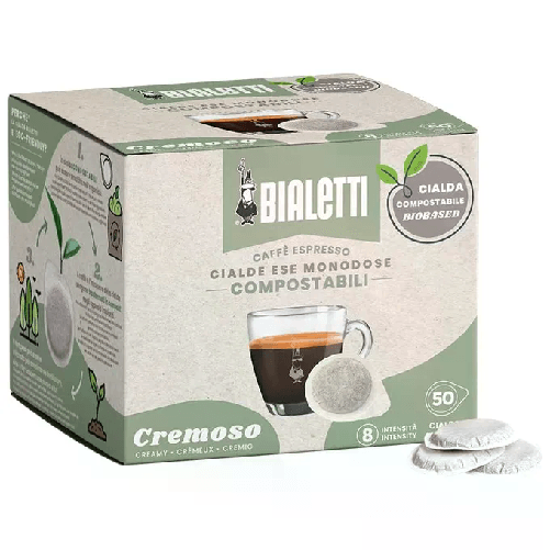 Bialetti Cialde Monodose Box 50 pezzi Cremoso