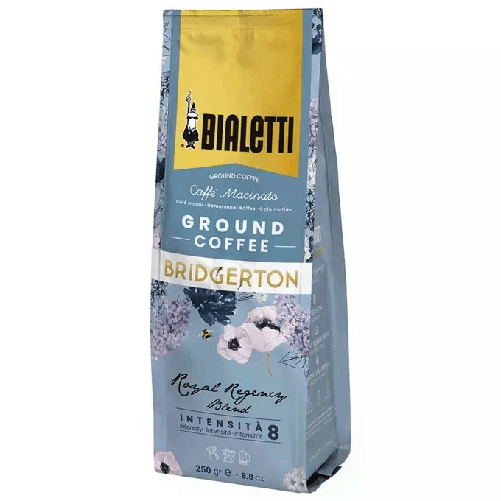 Bialetti Caffe Bridgerton con Barattolo Bridgerton Caffe' Macinato 250gr