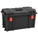 VidaXL Valigetta da Volo Portatile Nera 57x35x32,5 cm in PP