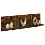 VidaXL Mobile a Parete 100x16,5x30 cm Rovere Fumo in Truciolato