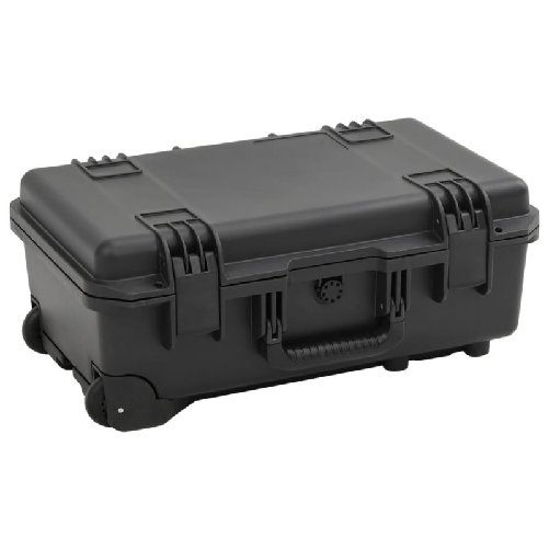 VidaXL Valigetta da Volo Portatile Nera 55x35x22,5 cm in PP